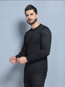 BLUSA SUÉTER DE TRICO LÃ MASCULINO LISA GOLA REDONDA MANGA LONGA INVERNO