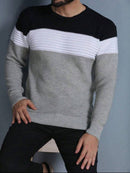 Suéter Tricot Masculino – Blusa de Frio Gola Redonda Manga Longa Lã Premium Inverno 2026