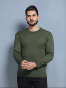 BLUSA SUÉTER DE TRICO LÃ MASCULINO LISA GOLA REDONDA MANGA LONGA INVERNO