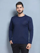 BLUSA SUÉTER DE TRICO LÃ MASCULINO LISA GOLA REDONDA MANGA LONGA INVERNO