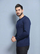 BLUSA SUÉTER DE TRICO LÃ MASCULINO LISA GOLA REDONDA MANGA LONGA INVERNO