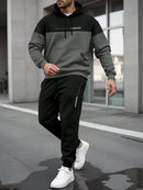 Manfinity Dauomo Conjunto Casual de Moletom com Capuz 