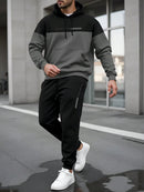 Manfinity Dauomo Conjunto Casual de Moletom com Capuz 
