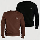Nexora Kit 2 Blusas Moletom Gola Redonda Algodão 