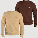 Nexora Kit 2 Blusas Moletom Gola Redonda Algodão 