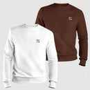Nexora Kit 2 Blusas Moletom Gola Redonda Algodão 