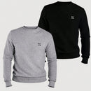 Nexora Kit 2 Blusas Moletom Gola Redonda Algodão 