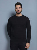 Sueter tricot Nexora lisa quadrado masculino 