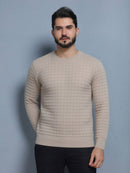 Sueter tricot Nexora lisa quadrado masculino 
