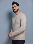 Sueter tricot Nexora lisa quadrado masculino 