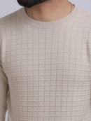 Sueter tricot Nexora lisa quadrado masculino 