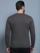 Sueter tricot Nexora lisa quadrado masculino 