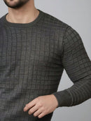 Sueter tricot Nexora lisa quadrado masculino 