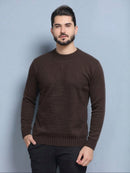BLUSA SUÉTER DE TRICO LÃ MASCULINO LISA GOLA REDONDA MANGA LONGA INVERNO