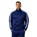 COMPRE 1 LEVE 2 ! Jaqueta Masculina Gola Alta com Faixas Dryfit 2026